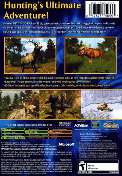 Cabela's Big Game Hunter 2005 Adventures (USA)